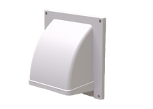 Primex Plastic Wall Cap Removable Screen Dryer Wall Vent High-Quality Easy to Install One Piece