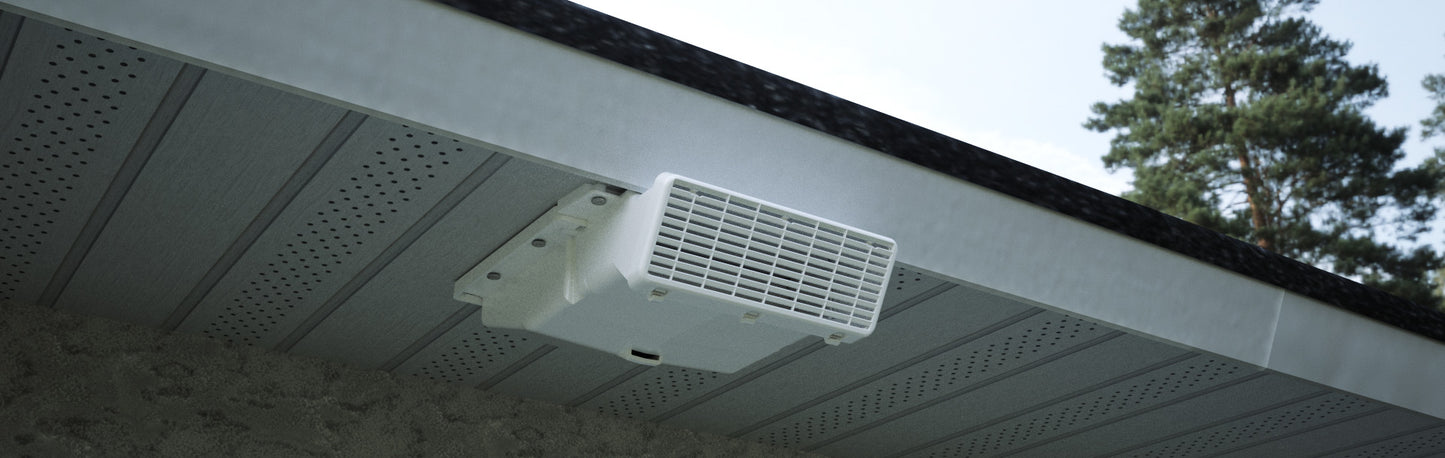 4-Inch HDPE Soffit Vent with Gravity Damper-Extended Nose