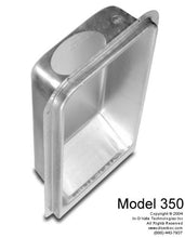The Dryerbox® 350 Recessed Dryer Vent Box - Upward Venting for 2x4 walls
