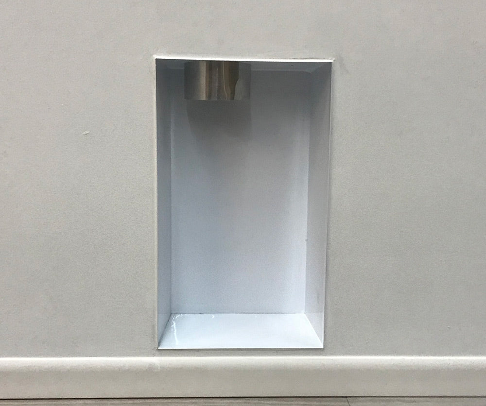 Metal Dryer Vent Box DBX1017FR White for 2x6 Walls – Solid Source HVAC