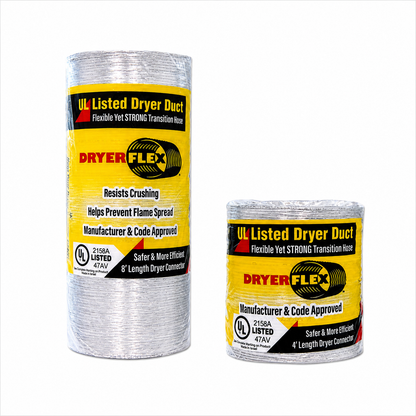 DryerFlex 4-Inch Dryer Transition Duct – UL 2158A Listed