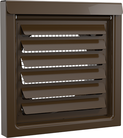 FreshVent™ 4" or 6" Low-Profile Air Intake Vent – Powder Coated Galvalume Steel, Patented Vent Cover for ERV, HRV & Make-Up Air Systems