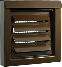 FreshVent™ 4" or 6" Low-Profile Air Intake Vent – Powder Coated Galvalume Steel, Patented Vent Cover for ERV, HRV & Make-Up Air Systems