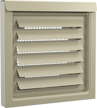 FreshVent™ 4" or 6" Low-Profile Air Intake Vent – Powder Coated Galvalume Steel, Patented Vent Cover for ERV, HRV & Make-Up Air Systems