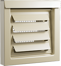 FreshVent™ 4" or 6" Low-Profile Air Intake Vent – Powder Coated Galvalume Steel, Patented Vent Cover for ERV, HRV & Make-Up Air Systems