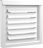 FreshVent™ 4" or 6" Low-Profile Air Intake Vent – Powder Coated Galvalume Steel, Patented Vent Cover for ERV, HRV & Make-Up Air Systems