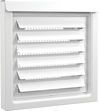 FreshVent™ 4" or 6" Low-Profile Air Intake Vent – Powder Coated Galvalume Steel, Patented Vent Cover for ERV, HRV & Make-Up Air Systems