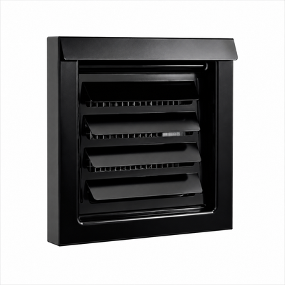 FreshVent™ 4" or 6" Low-Profile Air Intake Vent – Powder Coated Galvalume Steel, Patented Vent Cover for ERV, HRV & Make-Up Air Systems