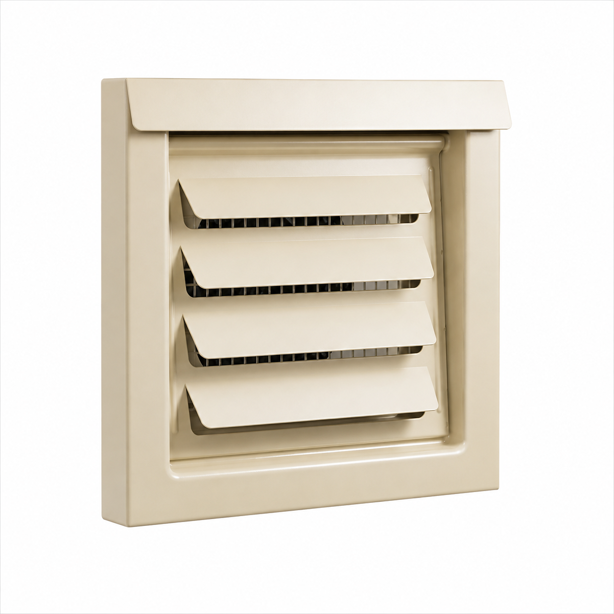 FreshVent™ 4" or 6" Low-Profile Air Intake Vent – Powder Coated Galvalume Steel, Patented Vent Cover for ERV, HRV & Make-Up Air Systems