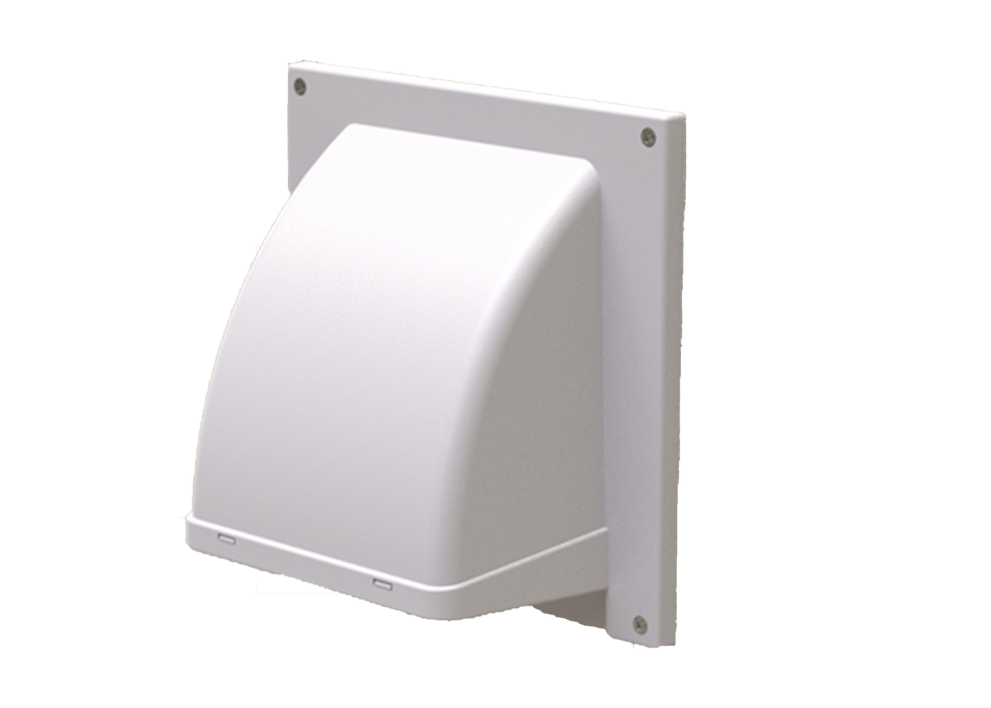 Primex Plastic Wall Cap Removable Screen Dryer Wall Vent High-Quality Easy to Install One Piece