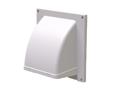 Primex Plastic Wall Cap Removable Screen Dryer Wall Vent High-Quality Easy to Install One Piece