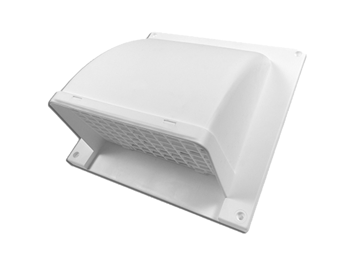 Primex Plastic Wall Cap Removable Screen Dryer Wall Vent High-Quality Easy to Install One Piece
