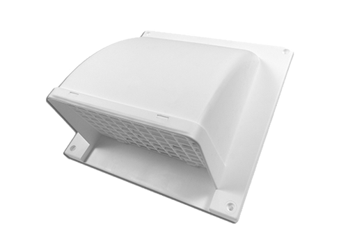 Primex Plastic Wall Cap Removable Screen Dryer Wall Vent High-Quality Easy to Install One Piece