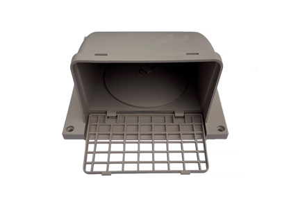 Primex Plastic Wall Cap Removable Screen Dryer Wall Vent High-Quality Easy to Install One Piece