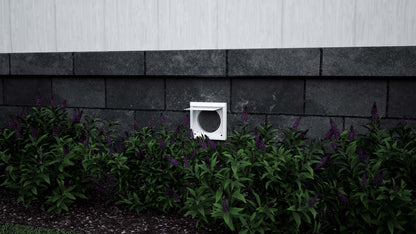 Inovate 6-Inch Low-Profile Exhaust Wall Vent - Powdered-Coated Finish