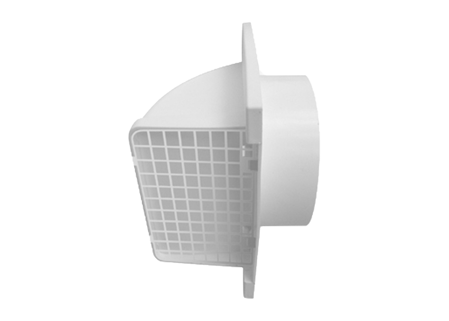 Primex Plastic Wall Cap Removable Screen Dryer Wall Vent High-Quality Easy to Install One Piece