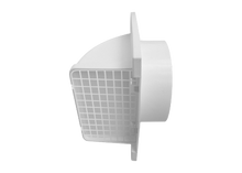Primex Plastic Wall Cap Removable Screen Dryer Wall Vent High-Quality Easy to Install One Piece