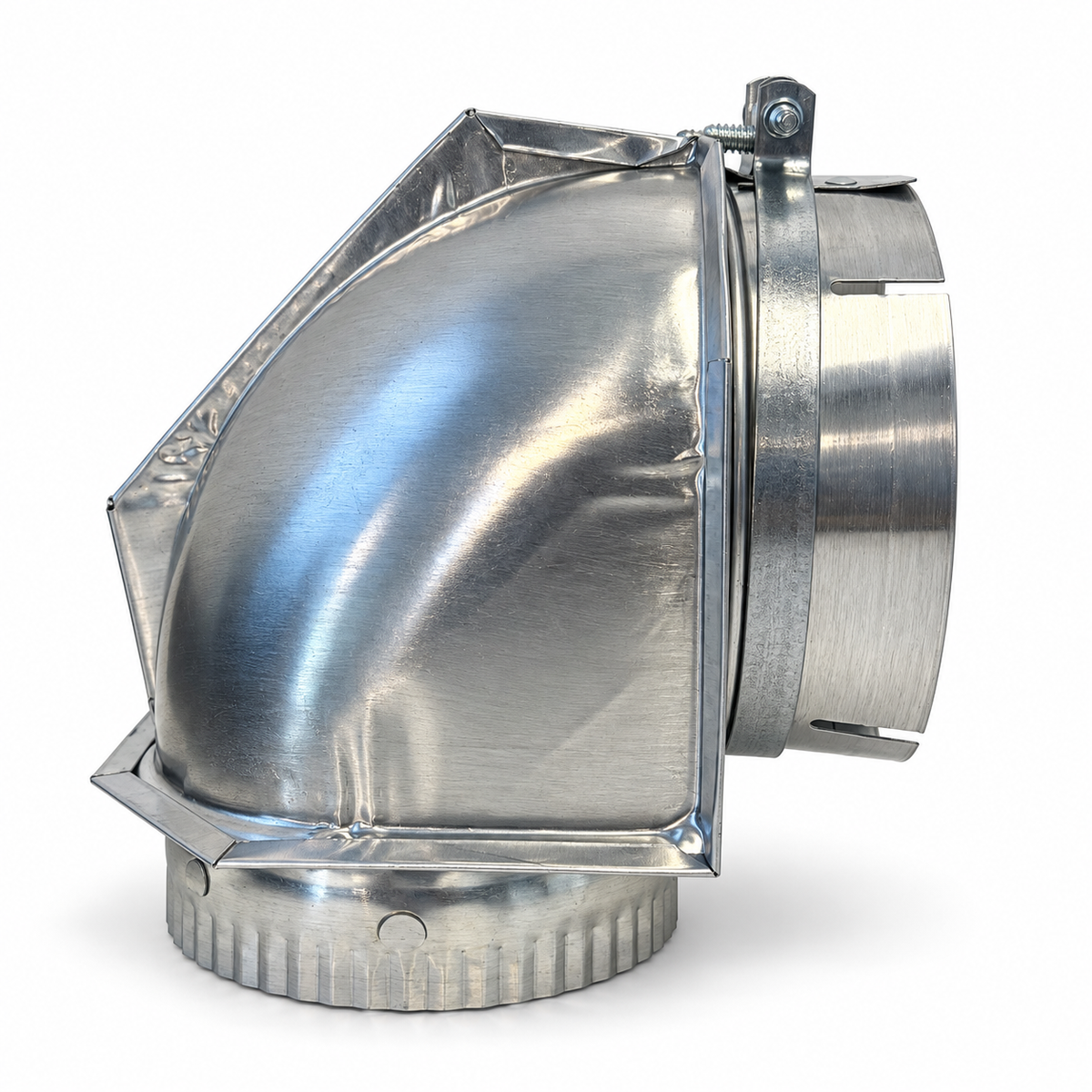 Builder's Best 110108 aluminum Close Elbow side view