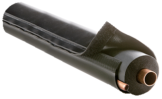 Airex Model 72C - E-Flex Guard Black/White Line Set Cover/Protector/Sleeve for 5/8", 3/4" or 7/8" Copper Tubing w/ 3/4" Wall Insulation