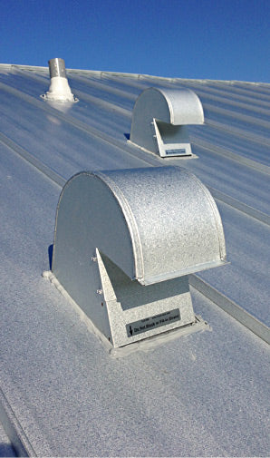 DryerJack® Model 486 Extra-Clearance Roof Dryer Vent | 4” Galvalume Roof Termination with Pest Guard & Clean-Out Door | Manufactured in the USA