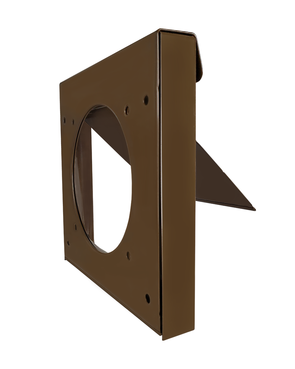 InOvate DryerWallVent DWV4 No Collar 4-inch dryer exhaust wall vent in brown