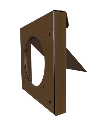 InOvate DryerWallVent DWV4 No Collar 4-inch dryer exhaust wall vent in brown