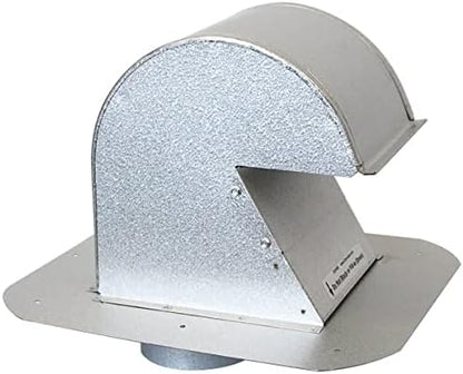 DryerJack® Model 486 Extra-Clearance Roof Dryer Vent | 4” Galvalume Roof Termination with Pest Guard & Clean-Out Door | Manufactured in the USA