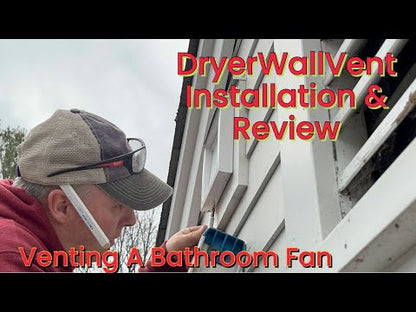 InOvate DWV4 4-Inch Metal Dryer & Bathroom Wall Vent - No Collar