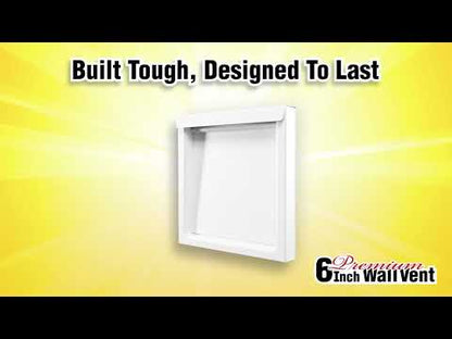 InOvate 6" Premium Exhaust Wall Vent & Wall Cap