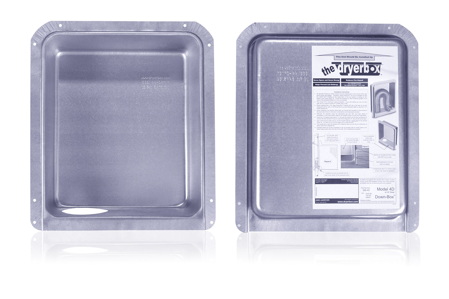 In-O-Vate DB-4D Dryerbox (For Downward Dryer Venting on 2x6 Walls) Dryer Vent Box