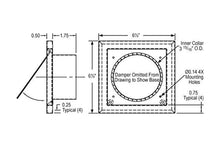 1-SSHVAC - 4" Dryer Wall Vent - Wall Cap