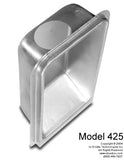 The Dryer Box® 425 Recessed Dryer Vent Box - Upward Venting for 2x6 walls