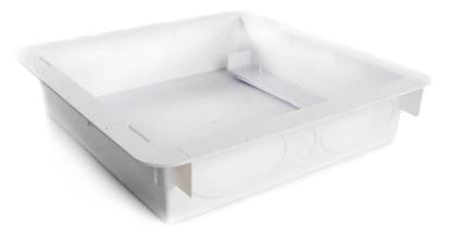 Plastic White Dryer Vent Box with Trim Ring (DBX1000P)