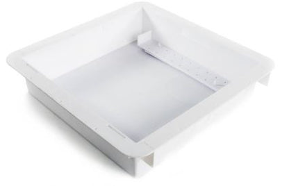 Plastic White Dryer Vent Box with Trim Ring (DBX1000P)