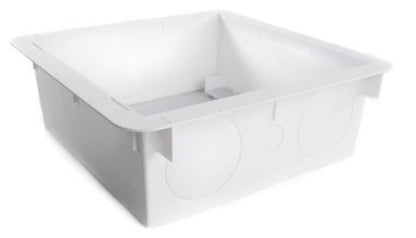Plastic White Dryer Vent Box with Trim Ring (DBX1000P)
