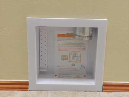 Plastic White Dryer Vent Box with Trim Ring (DBX1000P)