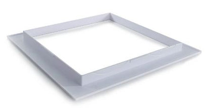 Plastic White Dryer Vent Box with Trim Ring (DBX1000P)