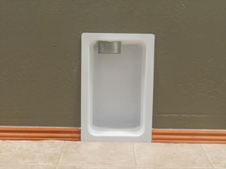 Recessed Metal Dryer Vent Box for with Snap-On Trim Ring