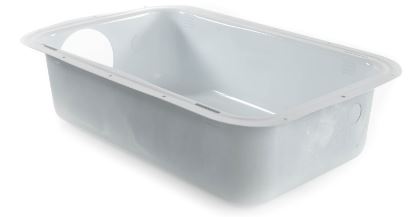 Recessed Metal Dryer Vent Box for with Snap-On Trim Ring