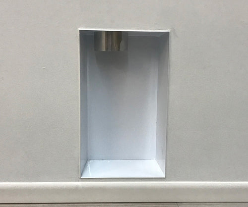 Metal Dryer Vent Box DBX1017FR White for 2x6 Walls