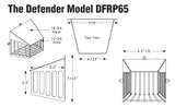 Defender Vent Cover - Low Profile- Critter Barrier (Bird Guard) - Model DFRP65