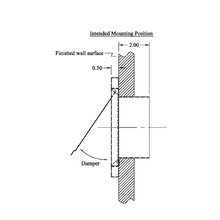 1-SSHVAC - 6" Dryer Wall Vent - Wall Cap