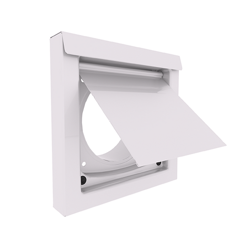 DWV4 - DryerWallVent by Inovate - Low Profile Dryer Exhaust Wall Vent - Powder Coated Colors
